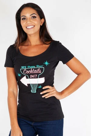 Voodoo Vixen Always Happy Hour Tee 3 Voodoo Vixen Always Happy Hour Tee