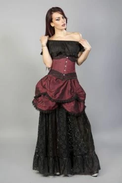 Burleska Amanda Underbust Steel Boned Corset In Taffeta With Black Lace Details 16 Burleska Amanda Underbust Steel Boned Corset In Taffeta With Black Lace Details -Burleska shop amanda underbust steel boned corset in taffeta with black lace details burleska 5 300x