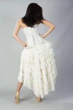 Burleska Amelia Long Burlesque Skirt In Lace -Burleska shop amelia long burlesque skirt in lace burleska 4 300x