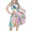 Dr Faust American Robin Henna Pastel Midi Dress - Leonie