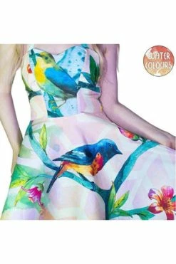 Dr Faust American Robin Henna Pastel Mini Dress - Leonie -Burleska shop american robin henna pastel mini dress leonie dr faust 3 300x