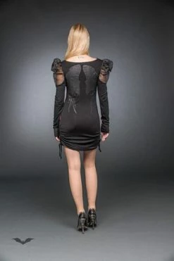 Queen Of Darkness Angel Wing Print Dress 12 Queen Of Darkness Angel Wing Print Dress -Burleska shop angel wing print dress queen of darkness 5 300x