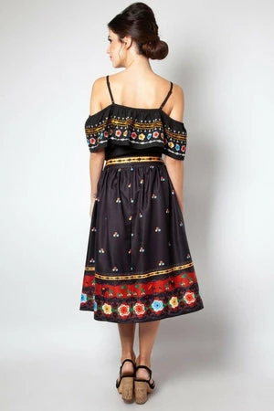 Voodoo Vixen Anna Embroidered Ruffle Top 10 Voodoo Vixen Anna Embroidered Ruffle Top - Image 8