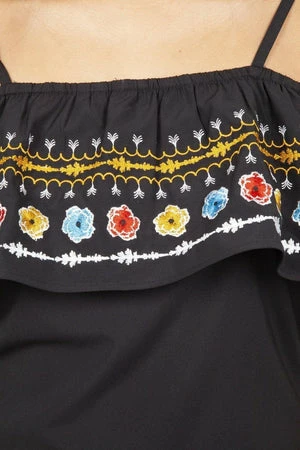 Voodoo Vixen Anna Embroidered Ruffle Top 11 Voodoo Vixen Anna Embroidered Ruffle Top - Image 9