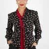 Voodoo Vixen Arya Fox Print Shirt -Burleska shop arya fox print shirt voodoo vixen 300x