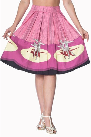 Banned Ballerina Border 50s Skirt 5 Banned Ballerina Border 50s Skirt - Image 3