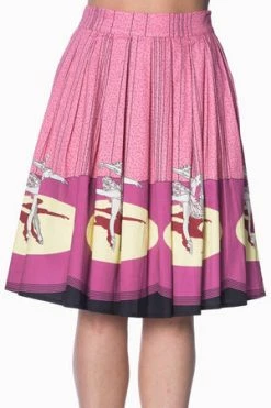 Banned Ballerina Border 50s Skirt 13 Banned Ballerina Border 50s Skirt -Burleska shop ballerina border 50s skirt banned 6 300x