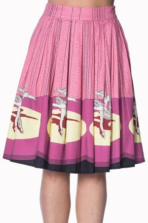 Banned Ballerina Border 50s Skirt 8 Banned Ballerina Border 50s Skirt - Image 6