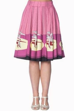 Banned Ballerina Border 50s Skirt