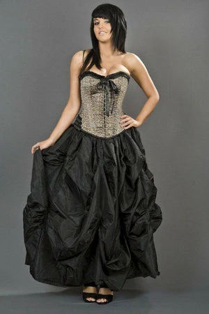 Burleska Ballgown Victorian Maxi Skirt In Taffeta 3 Burleska Ballgown Victorian Maxi Skirt In Taffeta