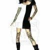 Dr Faust Beetlejuice Two Face Black And White Mini Dress - Zoey -Burleska shop beetlejuice two face black and white mini dress zoey dr faust 300x
