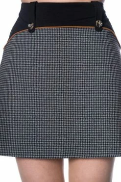Banned Bernie Colour Block Skirt -Burleska shop bernie colour block skirt banned 4 300x