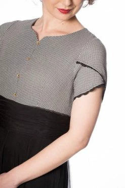 Banned Betty Houndstooth Dress -Burleska shop betty houndstooth dress banned 4 300x