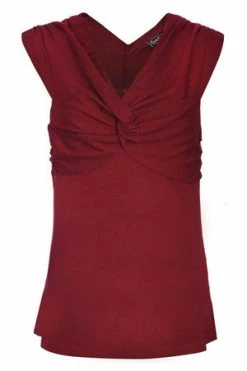 Voodoo Vixen Brianna Sleeveless Top With Knotted Bust -Burleska shop brianna sleeveless top with knotted bust voodoo vixen 3 300x