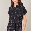 Voodoo Vixen Brie Brie Polka Dot Shirt