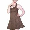 Dr Faust Brown Cheetah Animal Print Halterneck Mini Dress - Kara 1 Dr Faust Brown Cheetah Animal Print Halterneck Mini Dress - Kara -Burleska shop brown cheetah animal print halterneck mini dress kara dr faust 300x