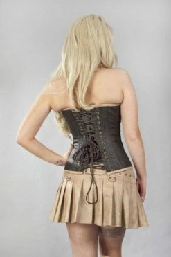 Burleska C-Lock Overbust Steampunk Corset In Matte Vinyl -Burleska shop c lock overbust steampunk corset in matte vinyl burleska 6 300x