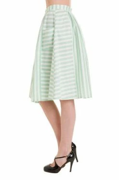 Banned Candy Stripe Skirt -Burleska shop candy stripe skirt banned 3 300x