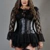 Burleska Candy Underbust Plus Size Waist Training Corset In Satin