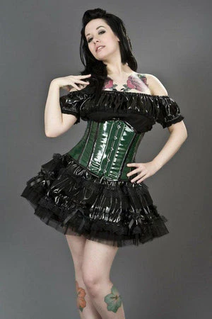 Burleska Candy Underbust Steel Boned Corset In PVC 4 Burleska Candy Underbust Steel Boned Corset In PVC - Image 2