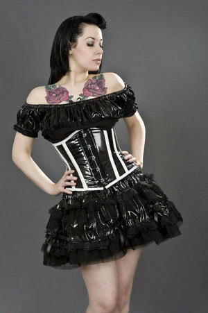Burleska Candy Underbust Steel Boned Corset In PVC 5 Burleska Candy Underbust Steel Boned Corset In PVC - Image 3