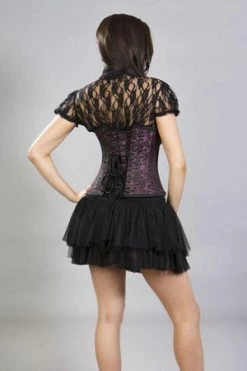 Burleska Candy Underbust Steel Boned Waist Training Corset In Brocade -Burleska shop candy underbust steel boned waist training corset in brocade burleska 6 300x