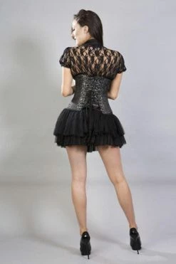 Burleska Candy Underbust Steel Boned Waist Training Corset In Brocade -Burleska shop candy underbust steel boned waist training corset in brocade burleska 8 300x