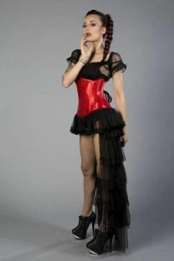 Burleska Candy Underbust Steel Boned Waist Training Corset In Satin -Burleska shop candy underbust steel boned waist training corset in satin burleska 6 300x