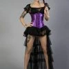 Burleska Candy Underbust Steel Boned Waist Training Corset In Satin