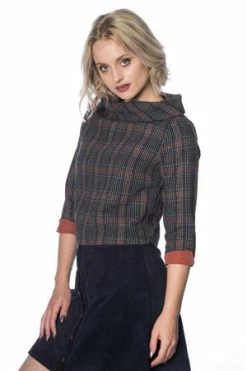 Banned Cecilia Check Top 9 Banned Cecilia Check Top -Burleska shop cecilia check top banned 3 300x