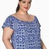 Banned Celestial Off Shoulder Plus Size Top