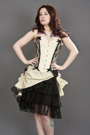 Burleska Chantelle Overbust Steel Boned Corset In Taffeta 4 Burleska Chantelle Overbust Steel Boned Corset In Taffeta - Image 3