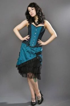 Burleska Chantelle Overbust Steel Boned Corset In Taffeta 10 Burleska Chantelle Overbust Steel Boned Corset In Taffeta -Burleska shop chantelle overbust steel boned corset in taffeta burleska 4 300x