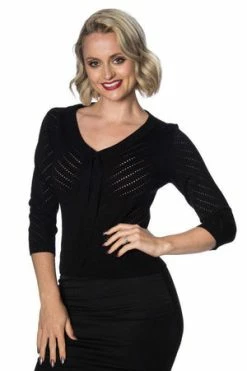 Banned Charlie Chevron Top -Burleska shop charlie chevron top banned 6 300x