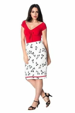 Banned Cherry Pop Pencil Skirt -Burleska shop cherry pop pencil skirt banned 3 300x