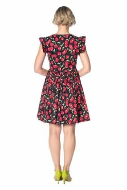 Banned Cherry Soda Peekaboo Dress -Burleska shop cherry soda peekaboo dress banned 2 300x