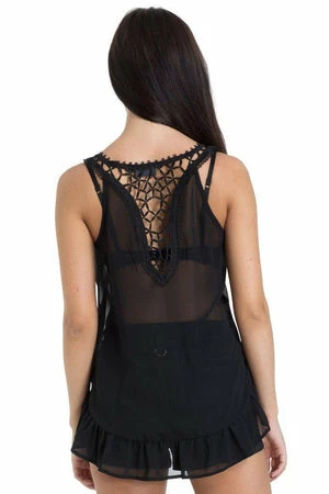 Jawbreaker Chiffon Crochet Top 7 Jawbreaker Chiffon Crochet Top - Image 5