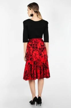 Voodoo Vixen Chloe Rose Skirt 13 Voodoo Vixen Chloe Rose Skirt -Burleska shop chloe rose skirt voodoo vixen 2 300x