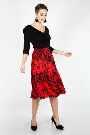 Voodoo Vixen Chloe Rose Skirt 6 Voodoo Vixen Chloe Rose Skirt - Image 4