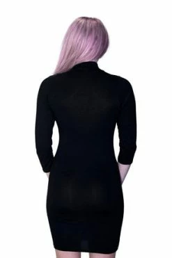 Dr Faust Choker Bodycon Black Mini Dress - Darcey -Burleska shop choker bodycon black mini dress darcey dr faust 2 300x