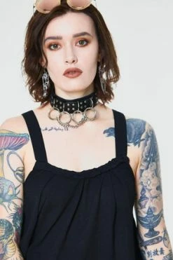 Jawbreaker Crepe Fashion Top -Burleska shop crepe fashion top jawbreaker 5 300x