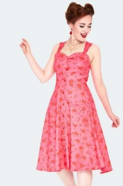 Voodoo Vixen Cupid Heart Button Front Dress