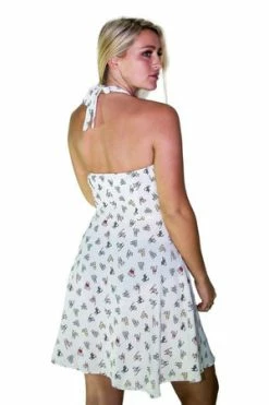 Dr Faust Cute Fashionista Cats White Sheer Mini Dress - Nevaeh -Burleska shop cute fashionista cats white sheer mini dress nevaeh dr faust 2 300x