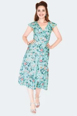 Voodoo Vixen Dainty Butterfly Wrap Dress -Burleska shop dainty butterfly wrap dress dra 9512 02.1486 300x