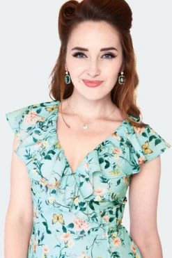 Voodoo Vixen Dainty Butterfly Wrap Dress -Burleska shop dainty butterfly wrap dress dra 9512 03.1486 300x