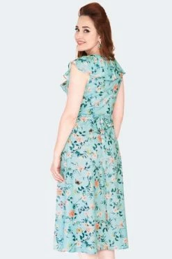 Voodoo Vixen Dainty Butterfly Wrap Dress -Burleska shop dainty butterfly wrap dress dra 9512 05.1486 300x