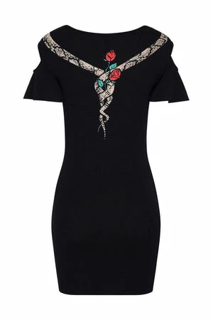 Banned Dark Night Cut Out Shoulder Dress 4 Banned Dark Night Cut Out Shoulder Dress - Image 2