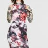 Jawbreaker Dark Passions Floral Tie Up Dress