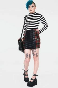 Jawbreaker Disgraced Tartan Tube Skirt 10 Jawbreaker Disgraced Tartan Tube Skirt -Burleska shop disgraced tartan tube skirt ska 3736 02.991 300x