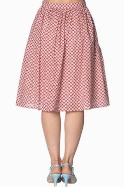 Banned Ditsy Daisy 50s Skirt -Burleska shop ditsy daisy 50s skirt banned 2 300x